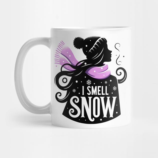 I Smell Snow - Whimsical Silhouette with a Scarf by Fenay-Designs